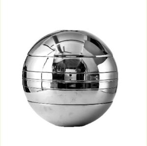 2026/10/Screenshot2026-10-182.04.31PM.jpg 304 Stainless steel spherical bowl and plate set, seven-piece set, Artistic sphere ornaments glossy bowl, double-layer anti-scald gift box